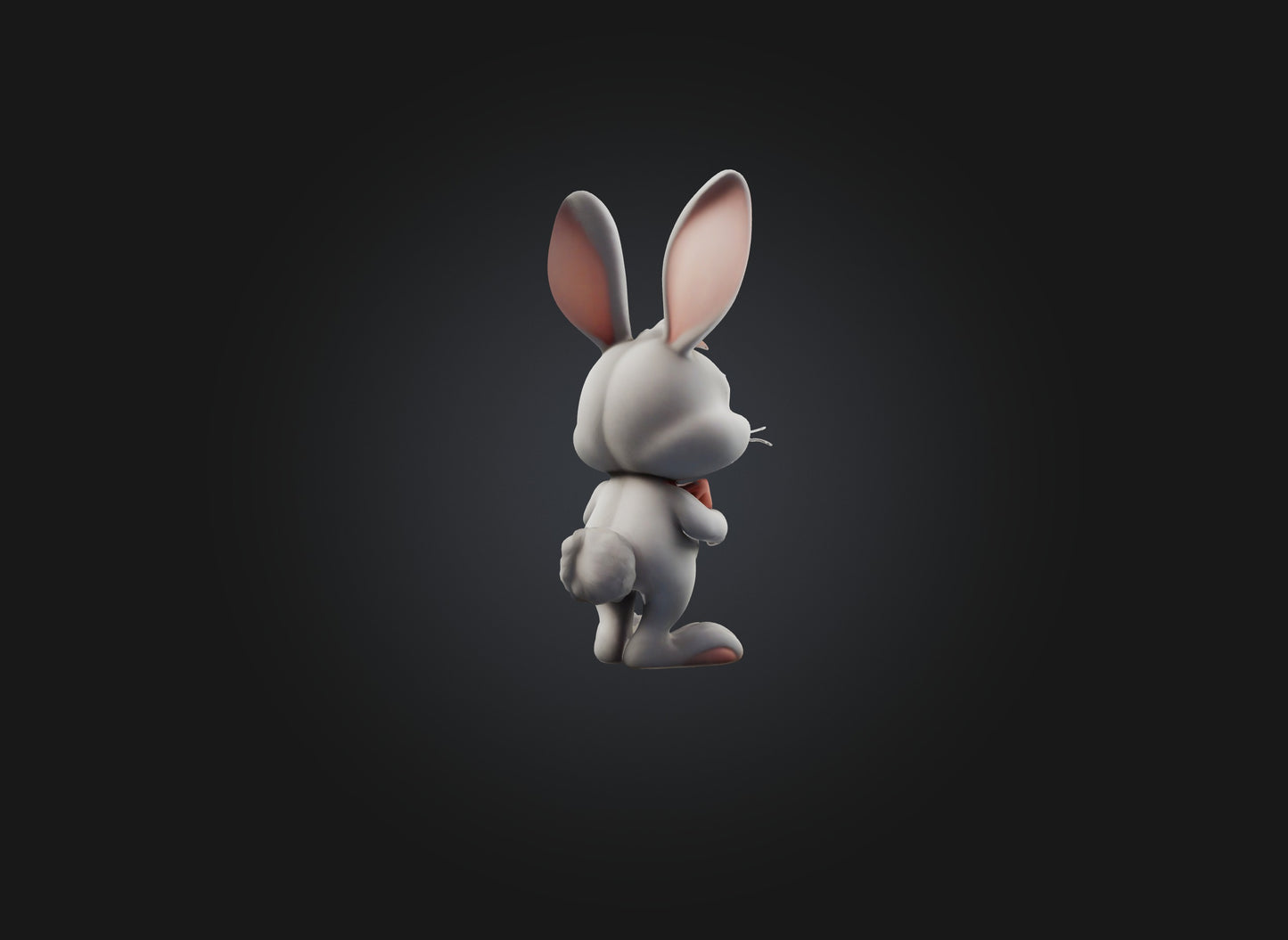 3D model cartoon rabbits VR / AR / low-poly