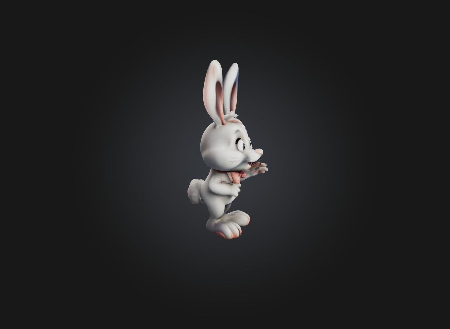 3D model cartoon rabbits VR / AR / low-poly