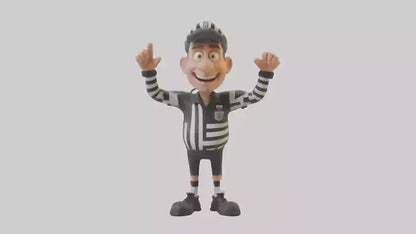 Cartoon Referee model 3D model