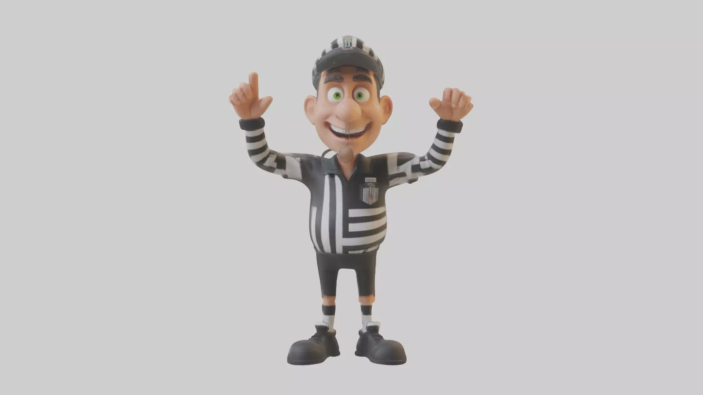 Cartoon Referee model 3D model