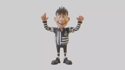 Cartoon Referee model 3D model