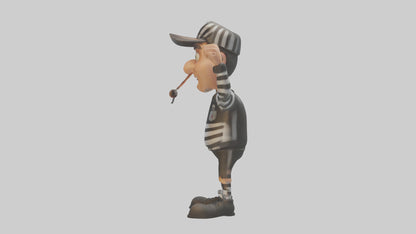 Cartoon Referee model 3D model