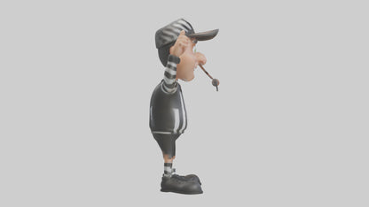 Cartoon Referee model 3D model