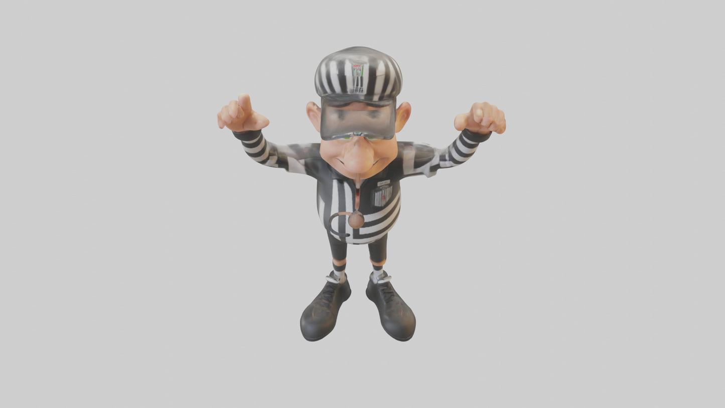 Cartoon Referee model 3D model