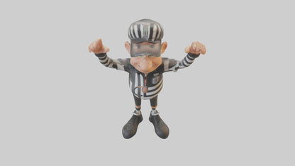 Cartoon Referee model 3D model