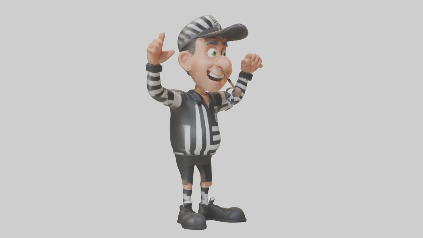 Cartoon Referee model 3D model