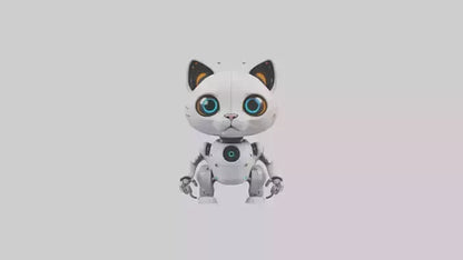 Cartoon Robot Cat model 3D model