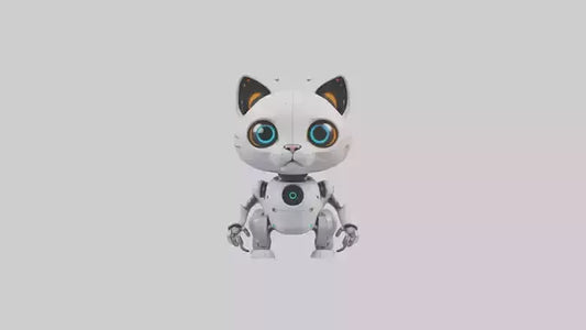 Cartoon Robot Cat model 3D model