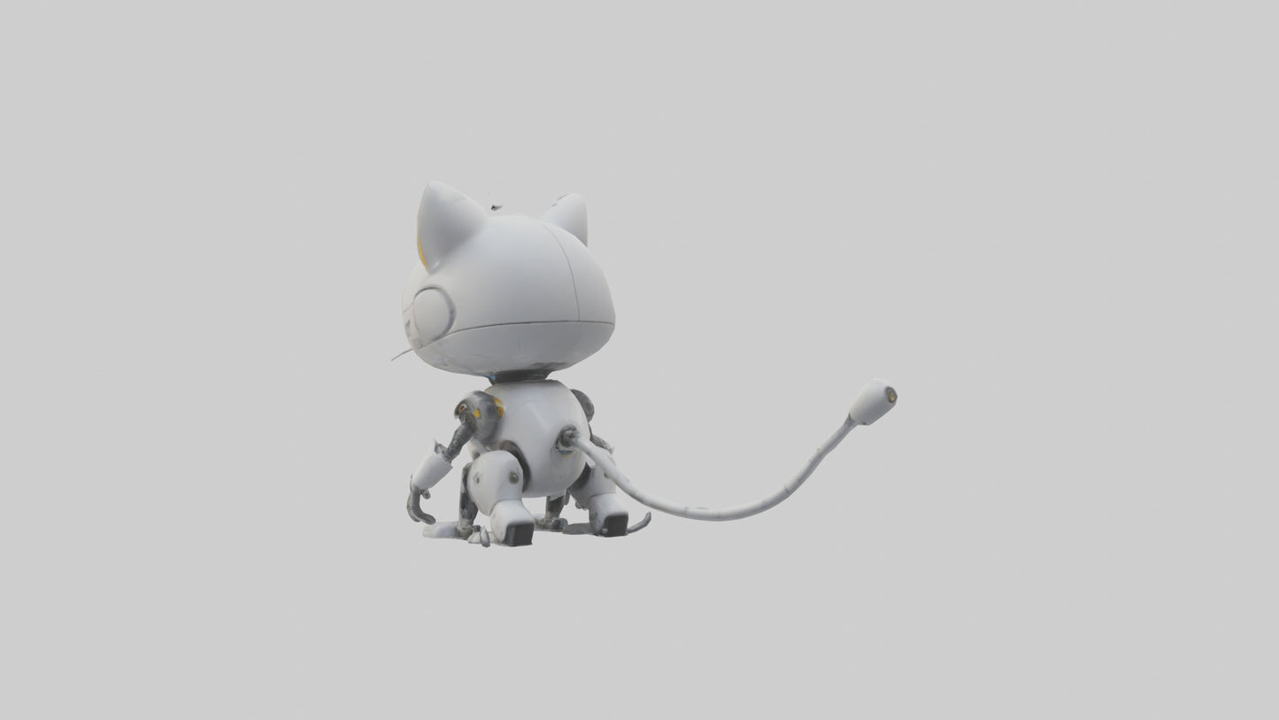Cartoon Robot Cat model 3D model