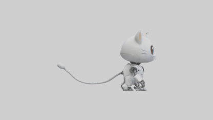 Cartoon Robot Cat model 3D model