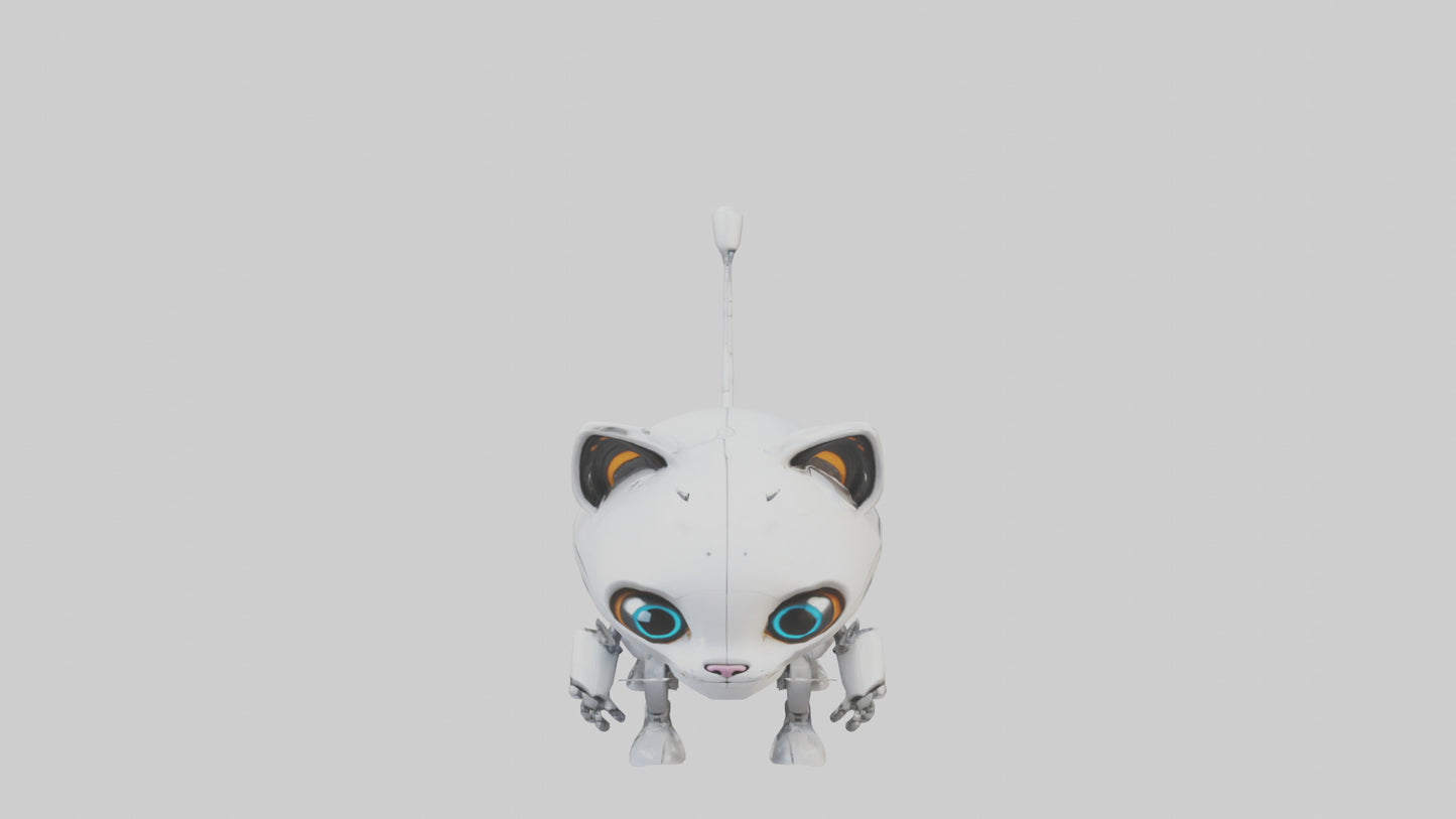 Cartoon Robot Cat model 3D model