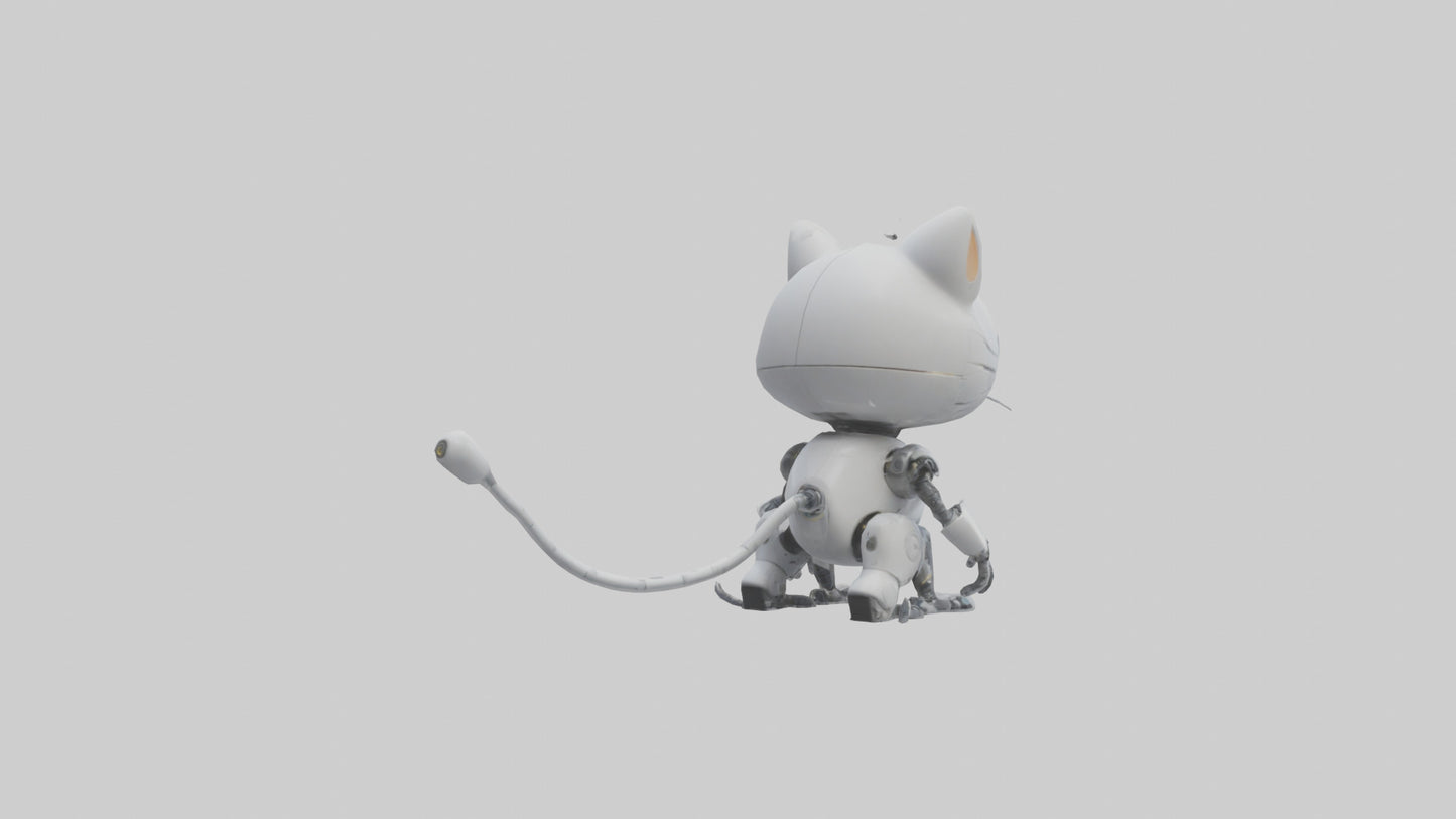 Cartoon Robot Cat model 3D model