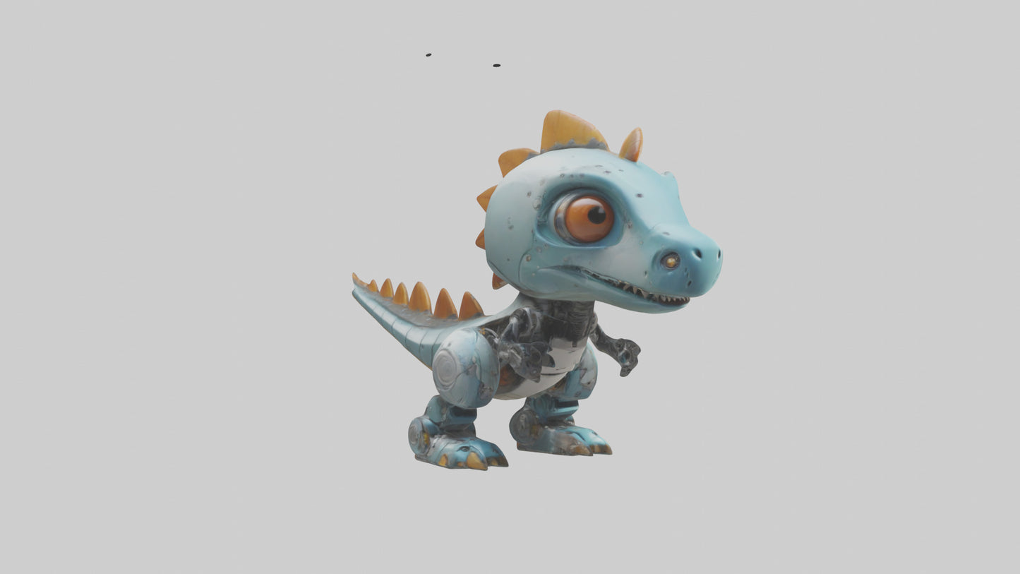 Cartoon Robot Dinosaur model 3D model