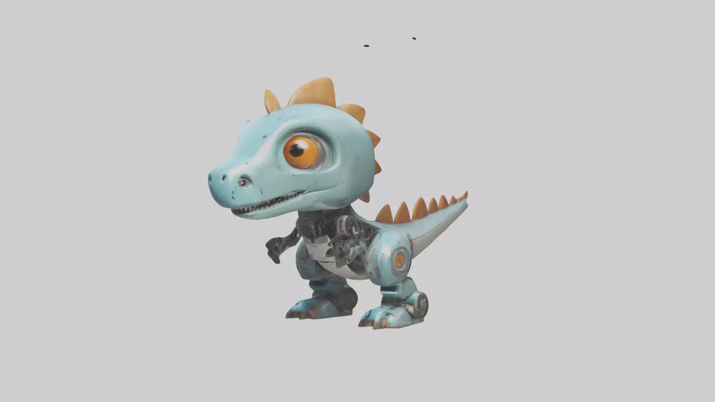 Cartoon Robot Dinosaur model 3D model
