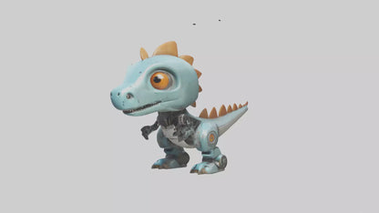 Cartoon Robot Dinosaur model 3D model