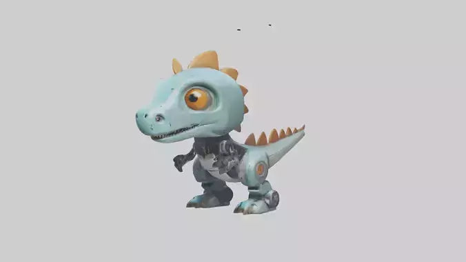Cartoon Robot Dinosaur model 3D model