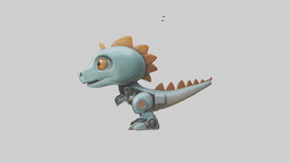 Cartoon Robot Dinosaur model 3D model