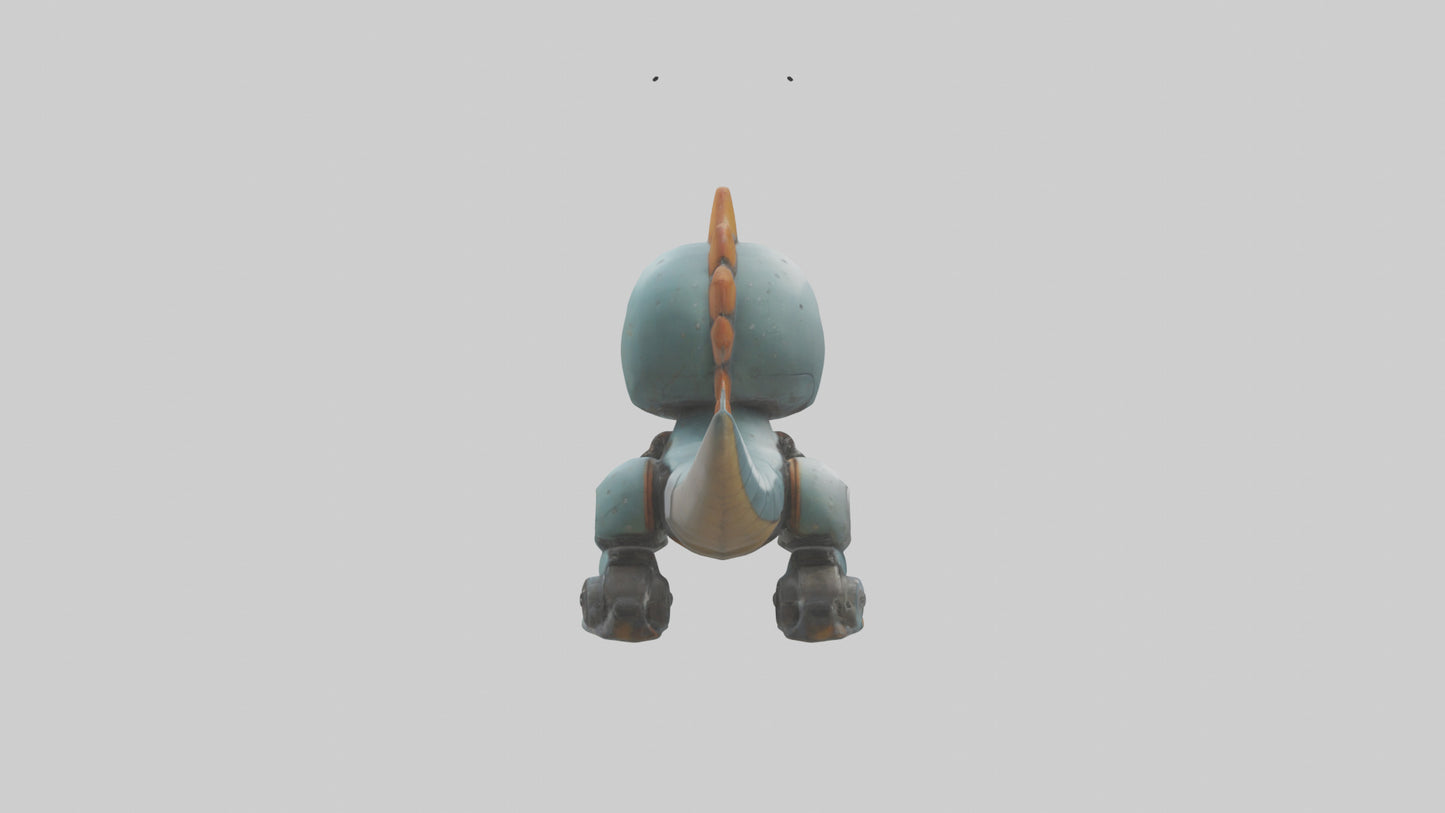 Cartoon Robot Dinosaur model 3D model