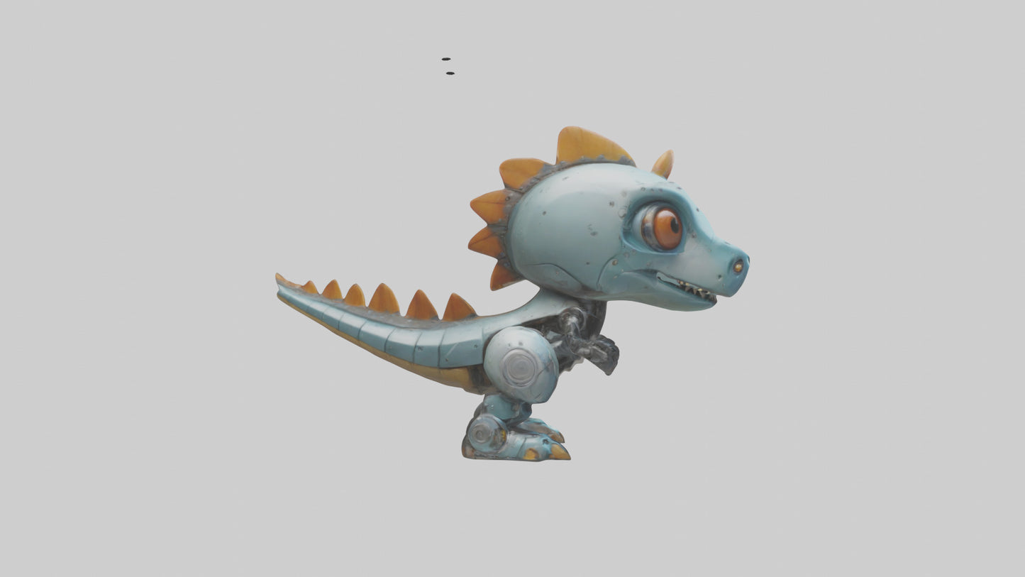 Cartoon Robot Dinosaur model 3D model