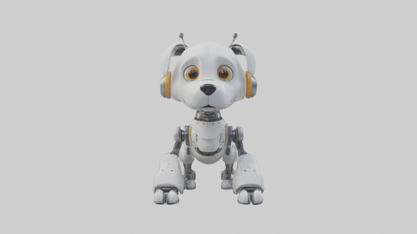 Cartoon Robot Dog model 3D model