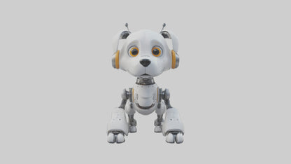 Cartoon Robot Dog model 3D model