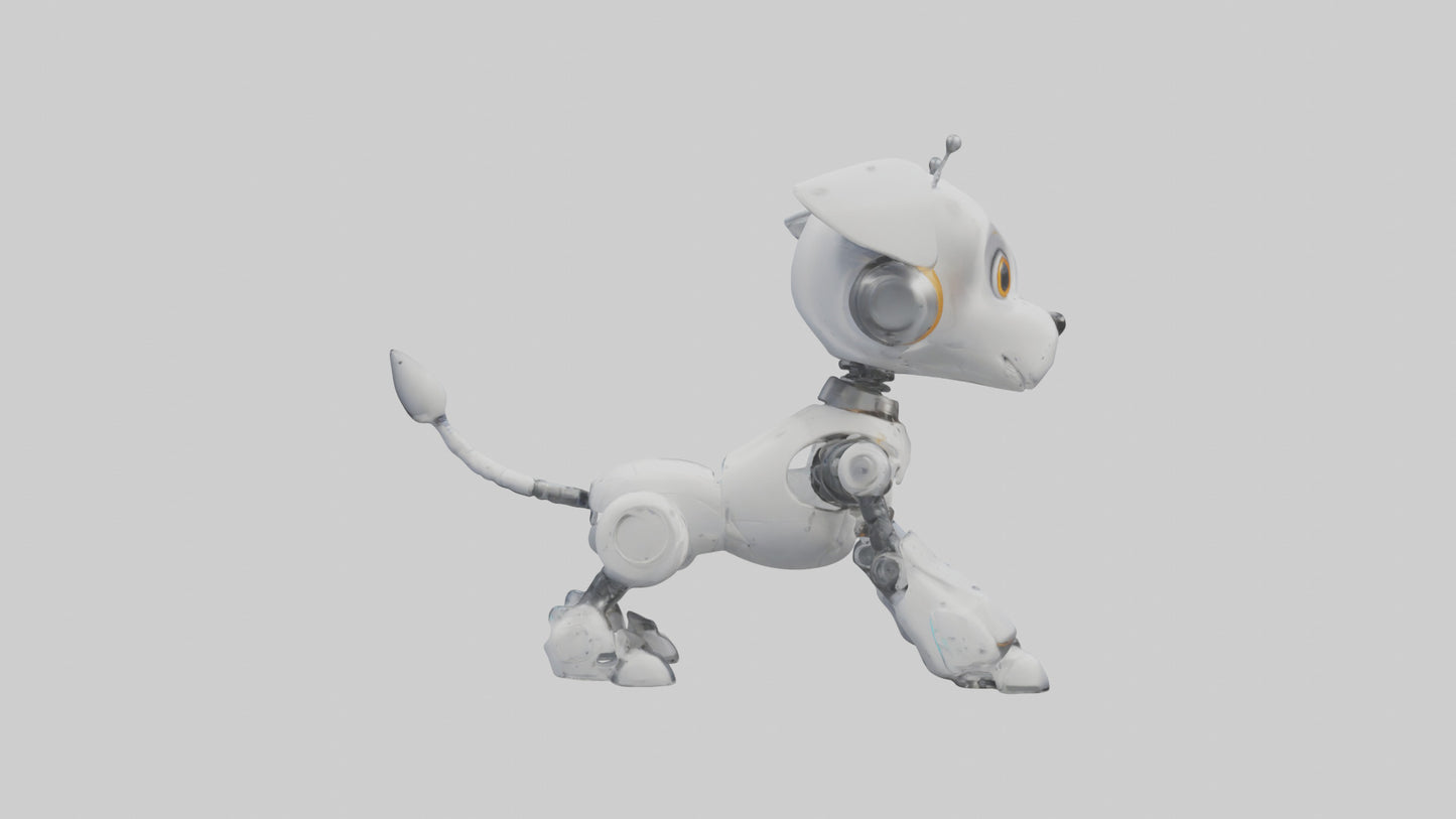 Cartoon Robot Dog model 3D model
