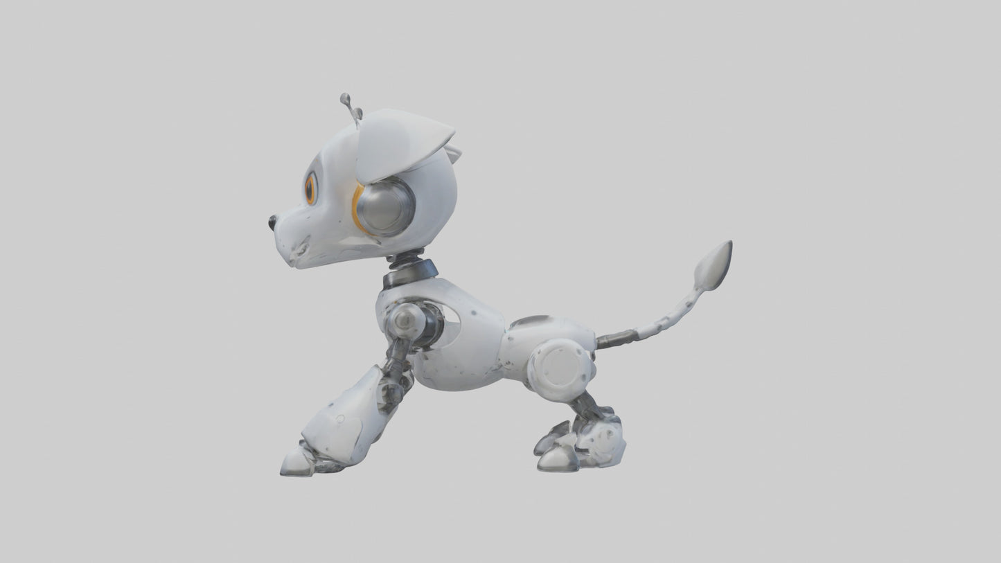Cartoon Robot Dog model 3D model
