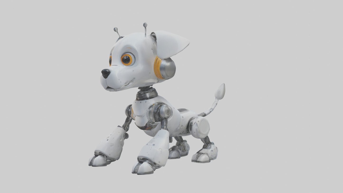 Cartoon Robot Dog model 3D model