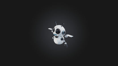3D model Cartoon Robot Drone VR / AR / low-poly