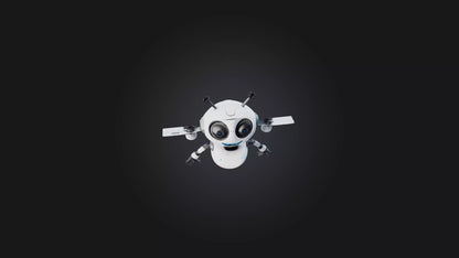 3D model Cartoon Robot Drone VR / AR / low-poly