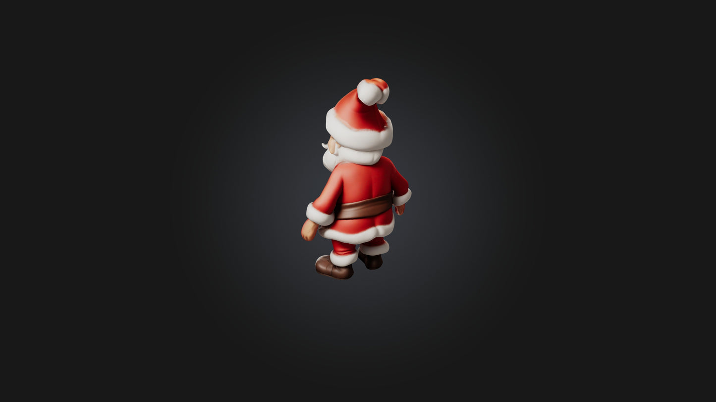 Cartoon Santa 3D model