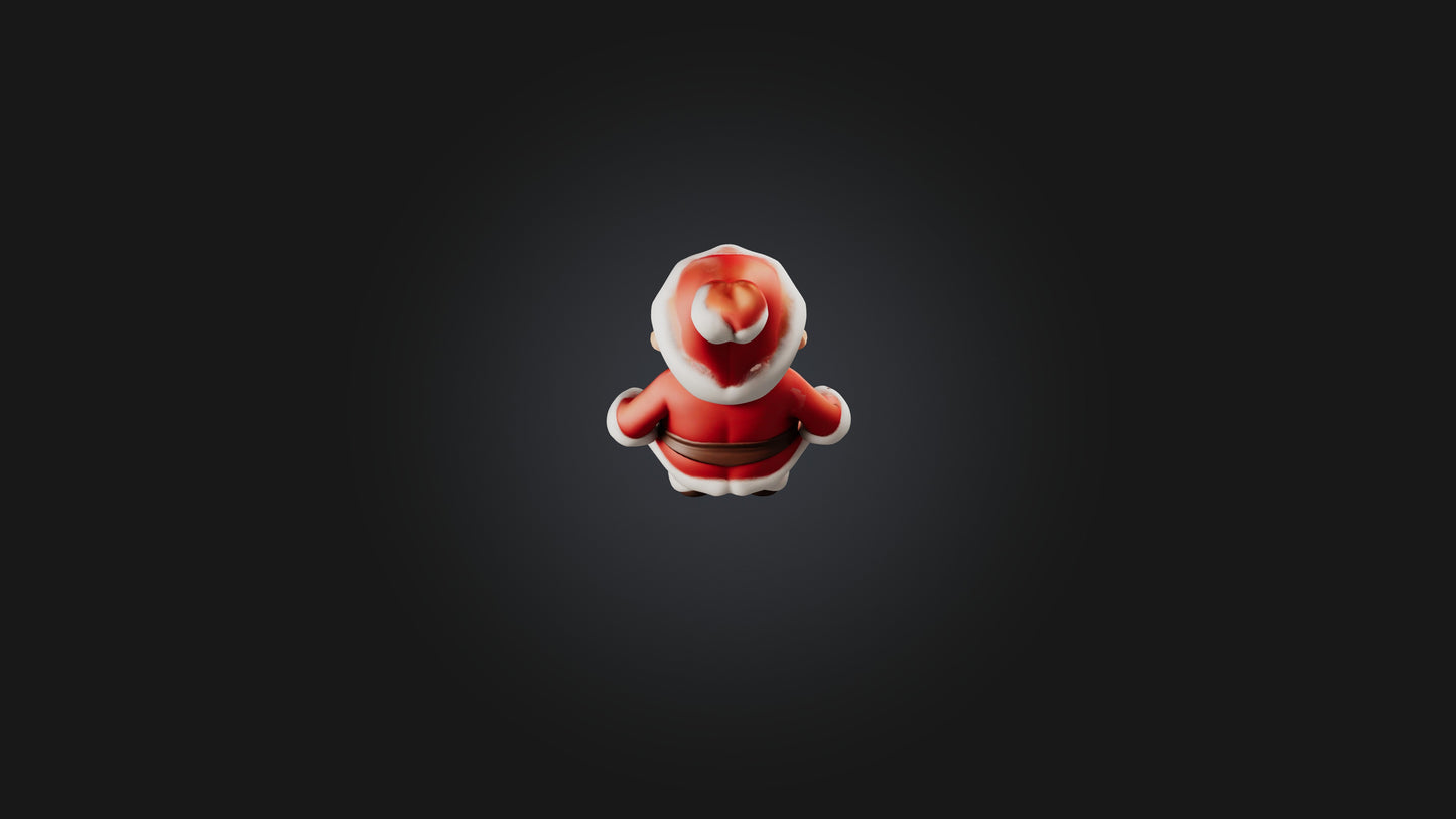Cartoon Santa 3D model