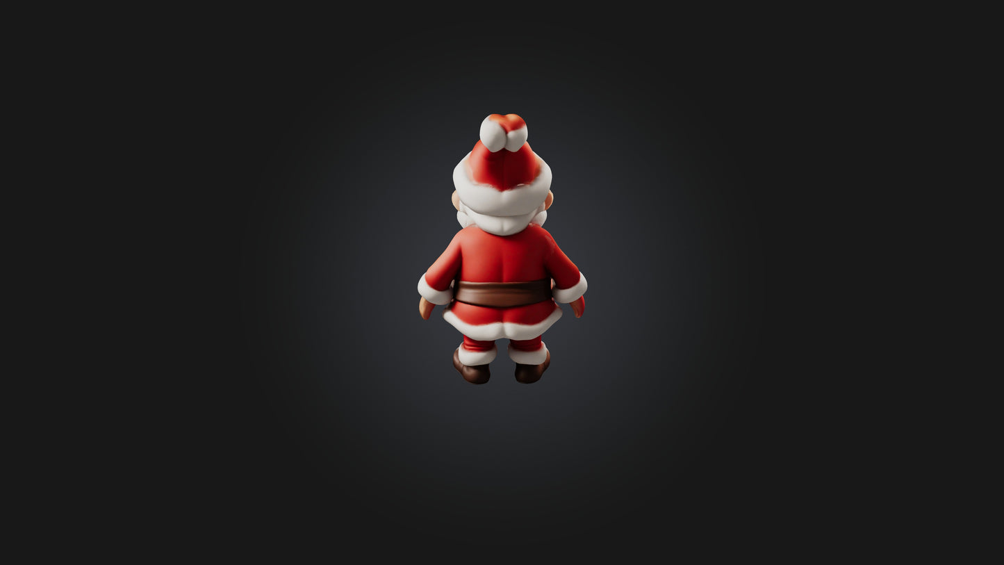 Cartoon Santa 3D model