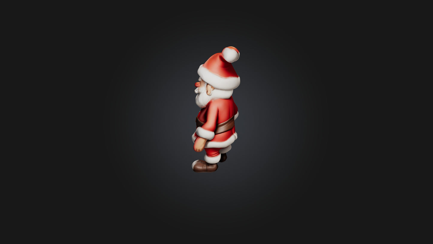 Cartoon Santa 3D model