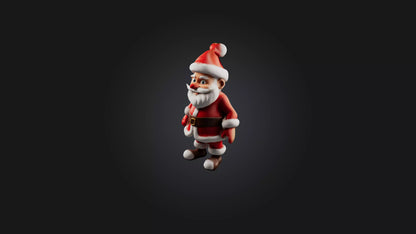 Cartoon Santa 3D model
