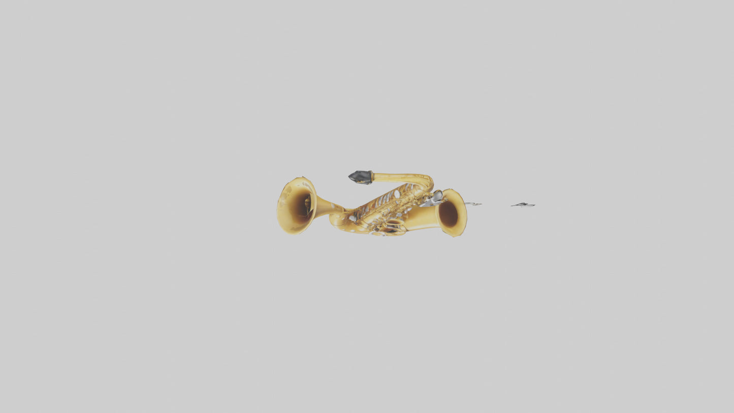 Cartoon Saxophone model 3D model