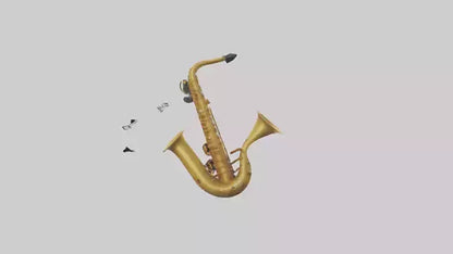 Cartoon Saxophone model 3D model