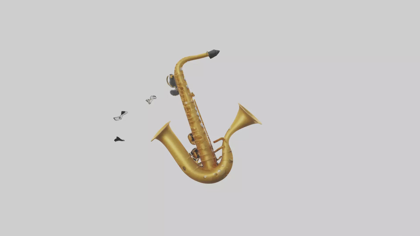Cartoon Saxophone model 3D model