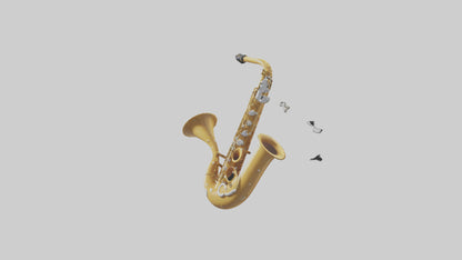 Cartoon Saxophone model 3D model