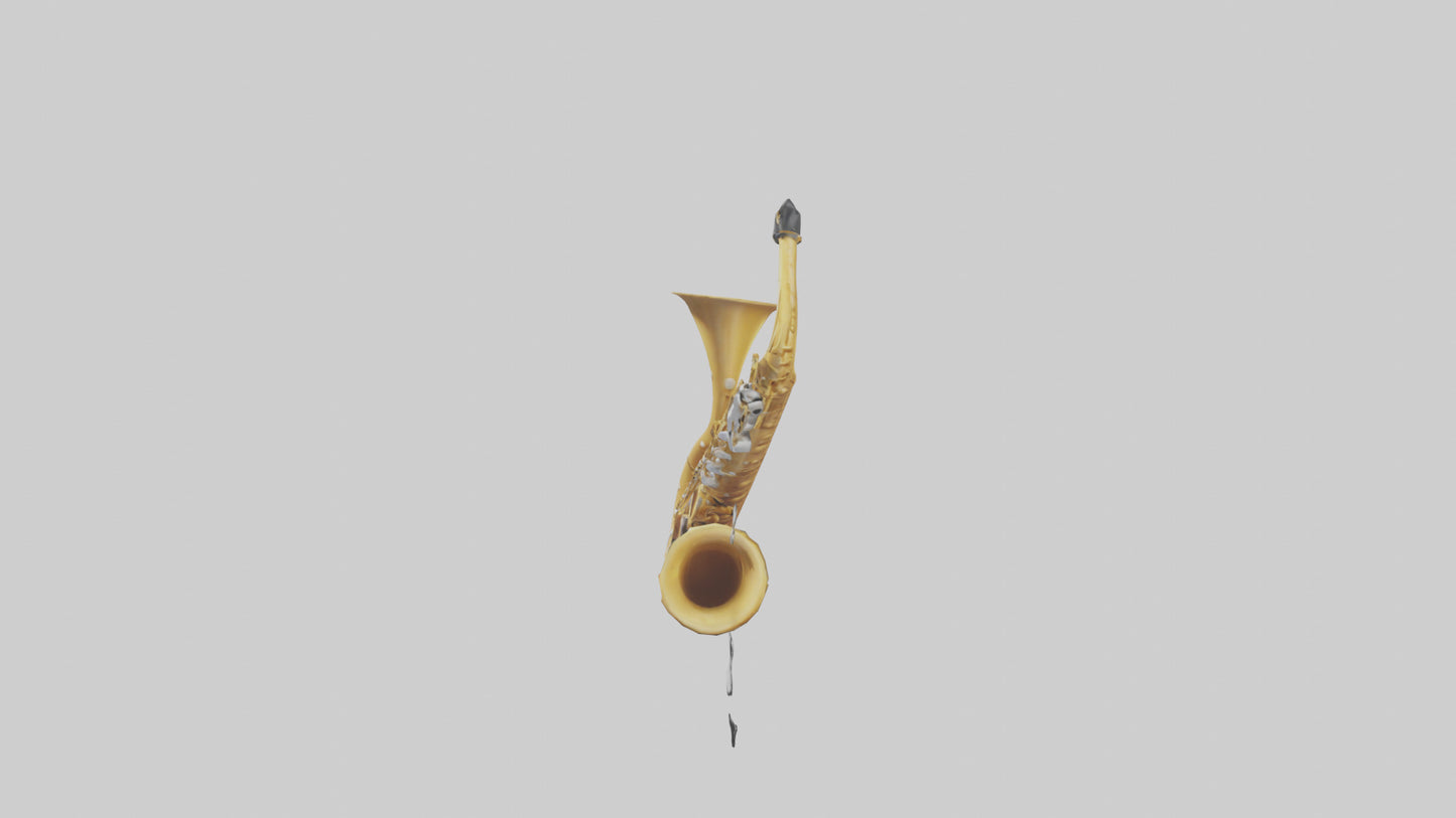 Cartoon Saxophone model 3D model