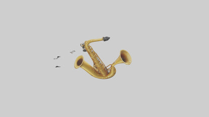 Cartoon Saxophone model 3D model