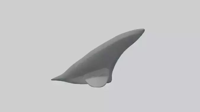 Cartoon Shark Fin model 3D model