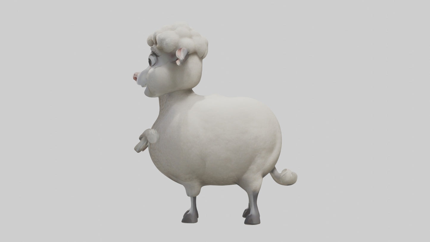 Cartoon Sheep model 3D model