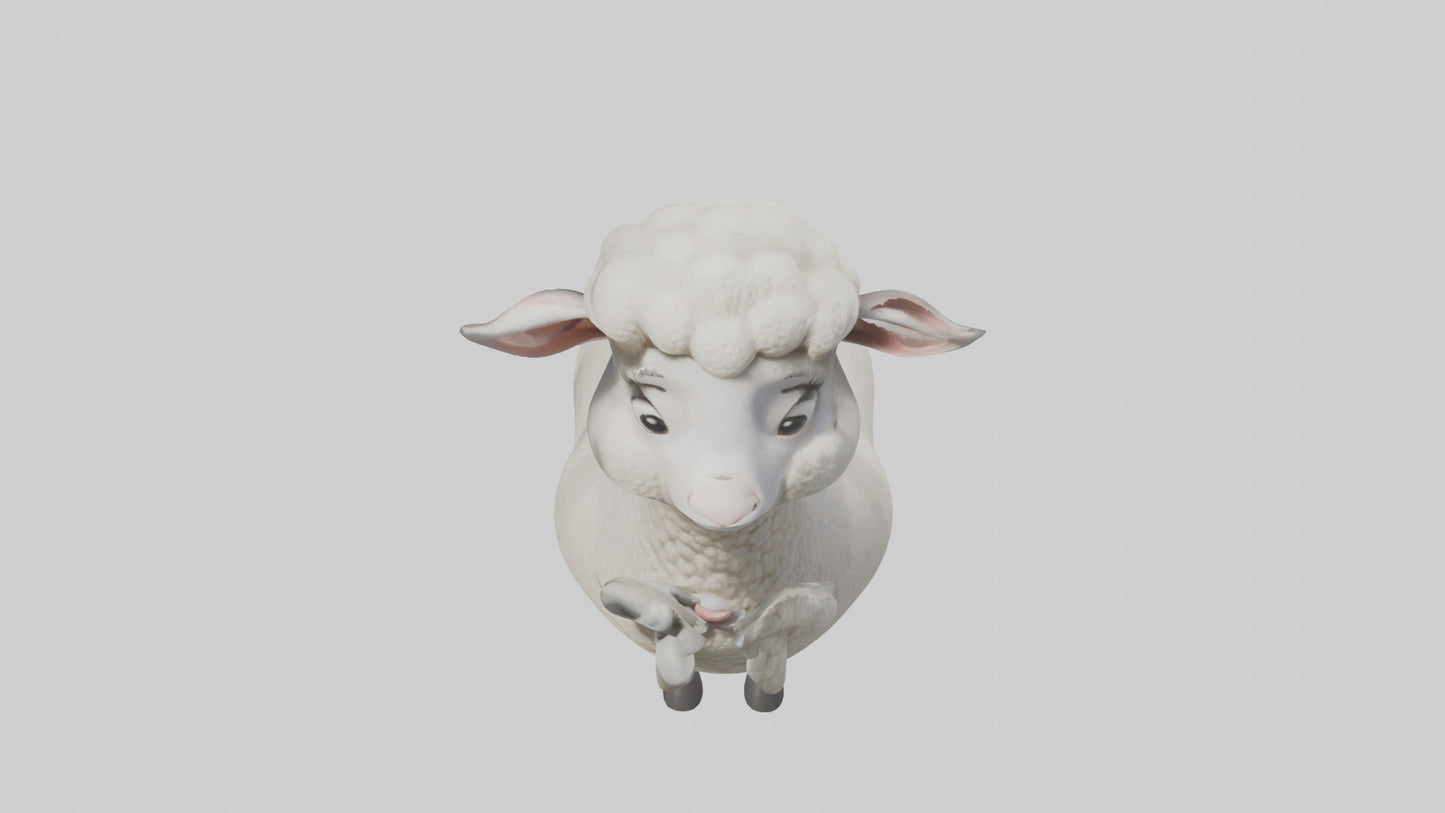 Cartoon Sheep model 3D model