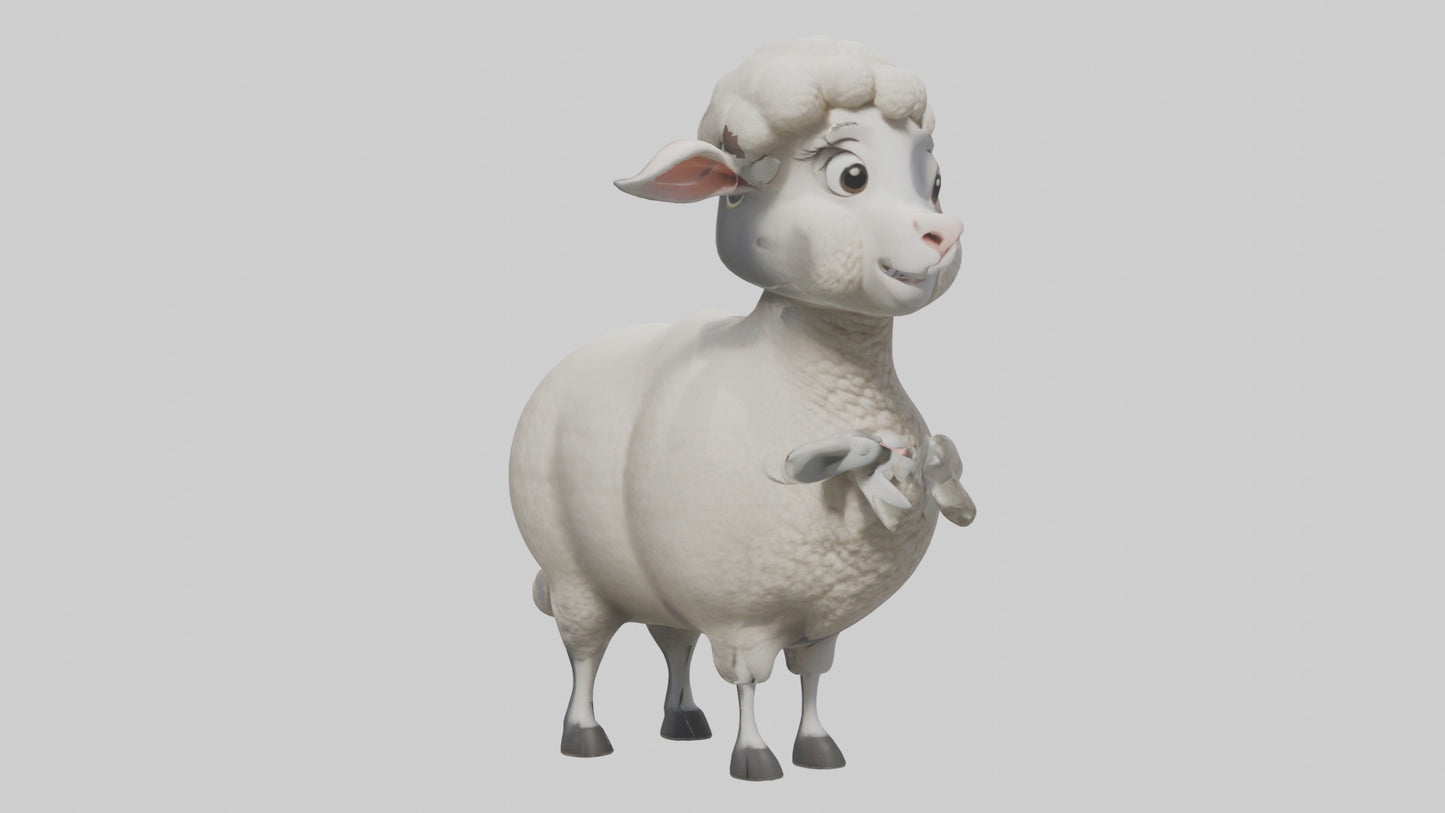 Cartoon Sheep model 3D model