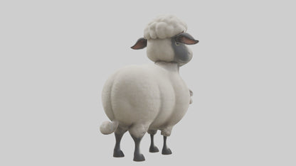 Cartoon Sheep model 3D model