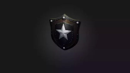 Cartoon Shield 3D model