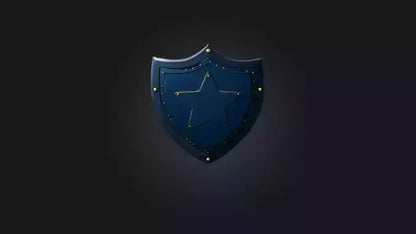 Cartoon Shield 3D model