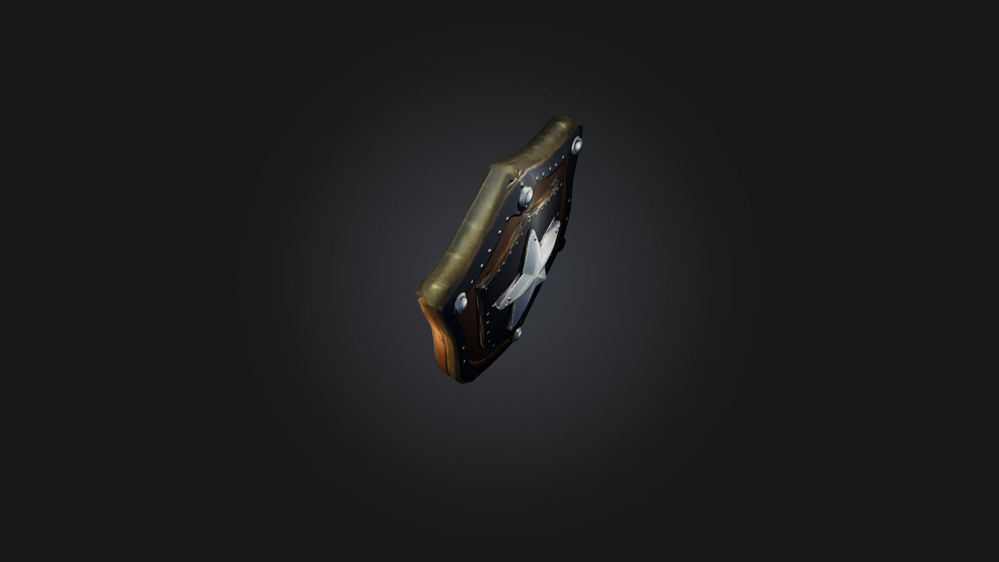 Cartoon Shield 3D model