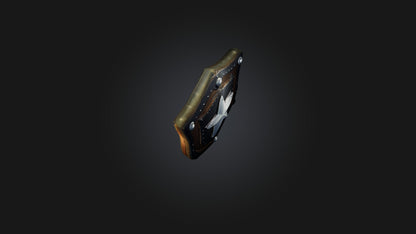 Cartoon Shield 3D model